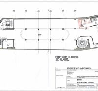 Gastro priestor 770m2, 200 miest na sedenie - prenájom v centre Žiliny - Pôdorys Gastro priestorov na Národnej ulici v Žiline s kapacitou 200 miest.
