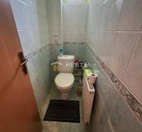 NOVINKA Priestranný 3-izbový byt (99 m²) s pozemkom, terasou, 2 balkón - Toaleta s kachličkami a radiátorom v 3-izbovom byte.