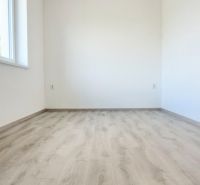 Novostavba pri jazere - 4 izbový rodinný dom v štandarde v obci Selice - Prázdna miestnosť s podlahou s dreveným dekorom v rodinnom dome.