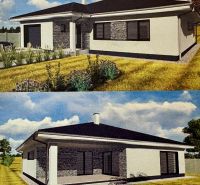 NOVOSTAVBA  - Rozostavaný bungalov v obci Dúbravka - Rodinný dom v Dúbravke, s elegantnou fasádou a upravenou záhradou.