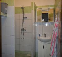  REZERVOVANÉ 3-izbový byt s balkónom na sídlisku Juh - Kúpeľňa v 3-izbovom byte s obkladom a sprchou.