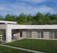 Na predaj 4iz. rodinný dom v obci Modrovka  - Rodinný dom v Modrovke na Modrovke s moderným exteriérom, terasou a zeleným dvorom.