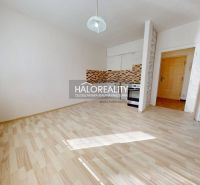 Predaj, jednoizbový byt Rimavská Sobota, Sídlisko Ri... - Kuchyňa v 1-izbovom byte s podlahou s dreveným dekorom a keramickým obkladom.