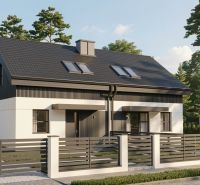 4iz Novostavba Sasinkovo v Štandarde - Rodinný dom v Sasinkove na ulici Sasinkovo, obklopený stromami a moderným plotom.