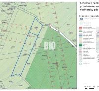 POZEMOK s POTENCIÁLOM - BA-NM BRIEŽKY AHOJ - Mapa z Podhorského pásu s legendou regulatívov a parcelami, Bratislava III, Záhrady.