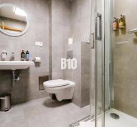 VKUSNE ZARIADENÝ apartmán v TOP lokalite v lyž. stredisku SNOWLAND Val - Kúpeľňa Rekreačného apartmánu so sprchovacím kútom, toaletou a umývadlom v elegantnom dizajne.