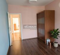 Predaj, trojizbový byt Levice, Priestranný 3 izbový ... - Izba v 3-izbovom byte s podlahou s dreveným dekorom a vstavanou skriňou.