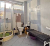 POSCHODOVÝ RODINNÝ DOM V PODKONICIACH, 300M2 - Kúpeľňa v rodinnom dome s kachličkami, sprchovým kútom a toaletou.