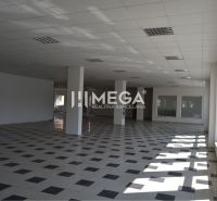 PRENÁJOM-Obchodný priestor v centre mesta Humenné-420m2 - Priestranné obchodné priestory s veľkými oknami a vzorovanou dlažbou.