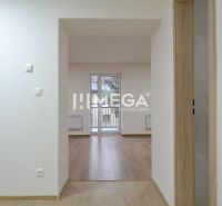 PREDAJ MODERNE ZREKONŠTRUOVANÝCH BYTOV V STRÁŽSKOM (BYT F) - Interiér 3-izbového bytu s podlahou s dreveným dekorom, presvetlený priestor s balkónovými dverami.