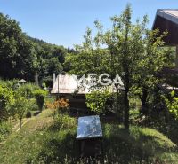 NOVÁ CENA za PREDAJ POZEMKU S DREVENOU CHATKOU v HUMENNOM - Záhrady v Humennom s množstvom zelene a stromami na sviežom letnom slnku.