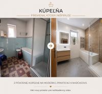 MEŠTIANSKY RODINNÝ DOM SO ZÁHRADOU LEN PÁR MINÚT OD CENTRA RUŽOMBERKA - Porovnanie kúpeľní v rodinnom dome; starší štýl a novšia minimalistická renovácia.