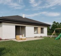 4iz NOVOSTAVBA RD  Drahovce - Rodinný dom na Kostolnej ulici v Drahovciach s detským ihriskom a udržiavanou záhradou.