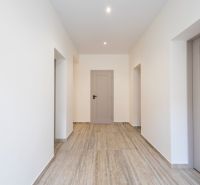 MODERNÝ 4-IZBOVÝ BUNGALOV | ZEMPLÍNSKA ŠIROKÁ - Chodba v rodinnom dome s podlahou s dreveným dekorom a bielymi stenami.