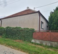 Na predaj rodinný dom Dulovce ! - Rodinný dom v Dulovciach s plotom obrasteným zeleňou zasadený pri ceste.
