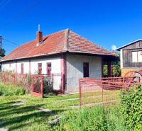 Na predaj 2 domy, ovocný raj a pokojné bývanie - Žirany D339ZL - Rodinný dom v Žiranoch, okres Nitra, s červenou strechou a plotom.