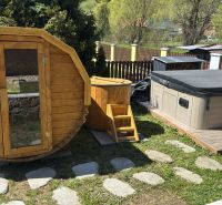 Na predaj chata  - Turík O450ZL - Sauna, kúpacia kaďa a vírivka pred chatou v Turíku, okres Ružomberok.