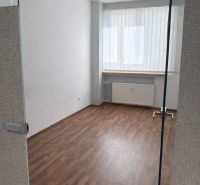 NA PRENÁJOM | Obchodný priestor v centre Galanty - 240 m² - Interiér obchodného priestoru s podlahou s dreveným dekorom a presklenými dverami.