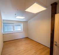 PREVÁDZKOVÝ AREÁL– HALA, ADMINISTRATÍVA, POZEMOK 1405 m² - B. Bystrica - Izba s podlahou s dreveným dekorom a štvorcovými svietidlami, Zvláštne nehnuteľnosti.
