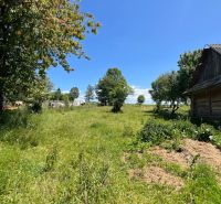 Rodinný dom pre veľkú rodinu s priestorom a súkromím – Polomka - Záhrada a rodinný dom v Polomke s veľkým trávnikom a stromami.