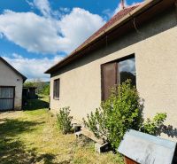 Na predaj 6-izbový rodinný dom (dvojdom) v Pažiti, pozemok 1445 m² - Rodinný dom v Pažiti so záhradou a samostatnou garážou pod modrou oblohou.