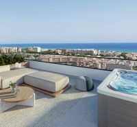 1-izbový apartmán pri pláži, Canet, Costa de Valencia - Rekreačný apartmán v Canet d'En Berenguer s terasou, jacuzzi a panoramatickým výhľadom na mesto.