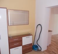 KRÁSNA ZARIADENÁ 1,5 izbová NOVOSTAVBA - Na obrázku je predsieň bytu na ulici Muškátová, skriňa a vysávač v 2-izbovom byte.