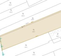 Na predaj stavebný pozemok o rozlohe - 2050 m² v obci Karná cca.15min. - Mapa pozemku v Karnej, znázorňuje rozdelenie parciel pre Pozemky - bývanie.