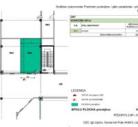 Prenájom obchodného priestoru - Kamenné pole, LM - Pôdorys obchodných priestorov v Liptovskom Mikuláši na Kamennom poli 4449/3.