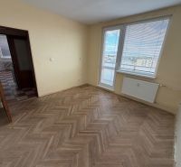 2 izbový byt s 2 balkónmi Topoľčany / VYPLATENA ZALOHA - Izba v 2-izbovom byte s podlahou s dreveným dekorom a výhľadom na mesto.