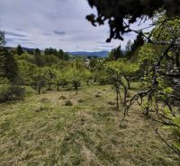 Na predaj pozemok 1898 m² - Horná Lehota, Nízke Tatry - Záhrady v Banskej Bystrici s výhľadom na zelené kopce a modrú oblohu.