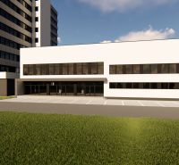 FORVIN TOWER - Prenájom obchodných priestorov - Zvláštne nehnuteľnosti na ulici Liaz, Veľký Krtíš, s modernou fasádou a parkovacími miestami.
