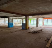 FORVIN TOWER - Prenájom obchodných priestorov - Rozostavaná budova so sklom a stĺpmi, podlaha s dreveným dekorom, Zvláštne nehnuteľnosti.