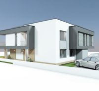 Na predaj stav. pozemok s projektom, Dunajská Lužná - Dvojpodlažný dom v Dunajskej Lužnej s parkovaním, Pozemky - bývanie.