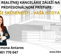 Pripravujeme do ponuky jedinečný apartmánový bytový dom Donovaly  - Reklamný plagát realitnej kancelárie s kontaktnými údajmi a vizualizáciou budovy.