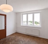 Priestranný 3-izbový byt | 72 m² + 9 m² loggia + 9 m² pivnica |  - Izba so svietidlom a podlahou s dreveným dekorom v 3-izbovom byte.