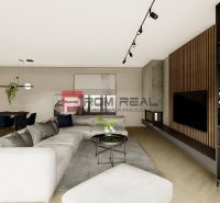 Rezidencia Potôčik Báhoň Nadčasové bývanie v lokalite, ktorá má budúcn - Štýlový 4-izbový byt s podlahou s dreveným dekorom a elegantným sedením.