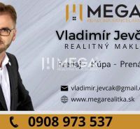 EXKLUZÍVNE  na prenájom obchodný priestor v meste Humenné - Vizitka s kontaktom na realitného makléra a logom Mega realitná kancelária.