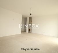 NA PREDAJ: 4-izbová NOVOSTAVBA v blízkosti Košíc - Priestranná obývacia izba v rodinnom dome s bielymi stenami.