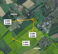 3.700 m2 ORNÁ PÔDA medzi Trnavou a Bielym Kostolom - Letecká mapa poľnohospodárskych a lesných pozemkov v okolí Hrnčiaroviec nad Parnou.