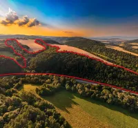 Rokycany – 125.140 m2 LESNÝ POZEMOK v podiele 1/1 - Poľnohospodárske a lesné pozemky v Rokycanoch majú nádherný výhľad na krajinu pri západe slnka.