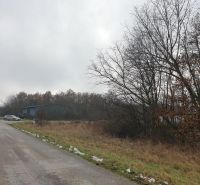Hľadáte pôdu, les alebo lúku v okrese Pezinok? Budmerice - Vidiecka cesta obklopená lesnými pozemkami a poľnohospodárske oblasti s autom a budovou.