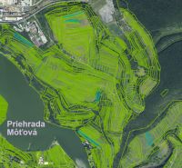 Pozemky 300m2-5000m2 pri priehrade, pôda, les- urbár. Môťová - Priehrada Môťová pri Zvolene s okolitými rekreačnými pozemkami v Môťovej.