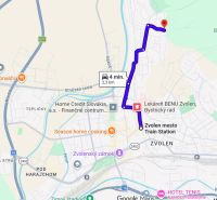 Predaj investičného pozemku. Podborová - Trasa z centra Zvolena na Ružovú ulicu, určená pre Pozemky - bývanie.