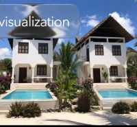SAMOSTATNE STOJACA VILA MAPUMZIKO S 2 IZBAMI NA ZANZIBARE  - Rodinný dom v Pwani Mchangani s bazénom a exotickou záhradou.