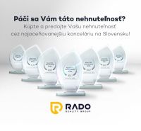 Apartmán vhodný na Airbnb aj rodinné bývanie | Vienna Gate - Trojrozmerné ocenenia pre realitnú kanceláriu RADO Reality Group na bielom pozadí.