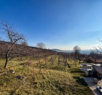 Krásna vinica pri Nitre - 895 m2  - Vinice na Ambrovej ulici v Nitre s výhľadom na kopcovitú krajinu a stolom na grilovanie.