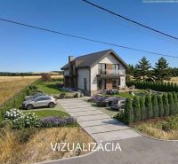 PREDAJ: STAV. POZEMOK; 1776 m2; DUDINCE-Hokovce; 43.000 €  - Vizualizácia rodinného domu v prostredí Hokoviec s pozemkami na bývanie.