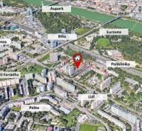 UZAMYKATEĽNÁ GARÁŽ 20m2 v NOVOSTAVBE Vodotika, Lužná ul. - Letecký pohľad na 2-izbový byt v Bratislave - Petržalke na Lužnej ulici.