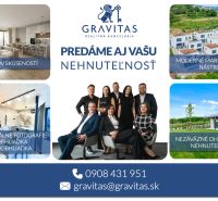 Stavebný pozemok v Bernolákove, Višňová ulica - Realitná kancelária Gravitas ponúka služby predaja nehnuteľností s dôrazom na marketing.